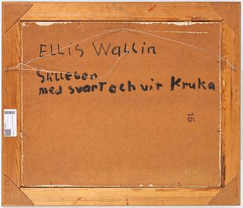Ellis Wallin, "Stilleben med svart och vit kruka".