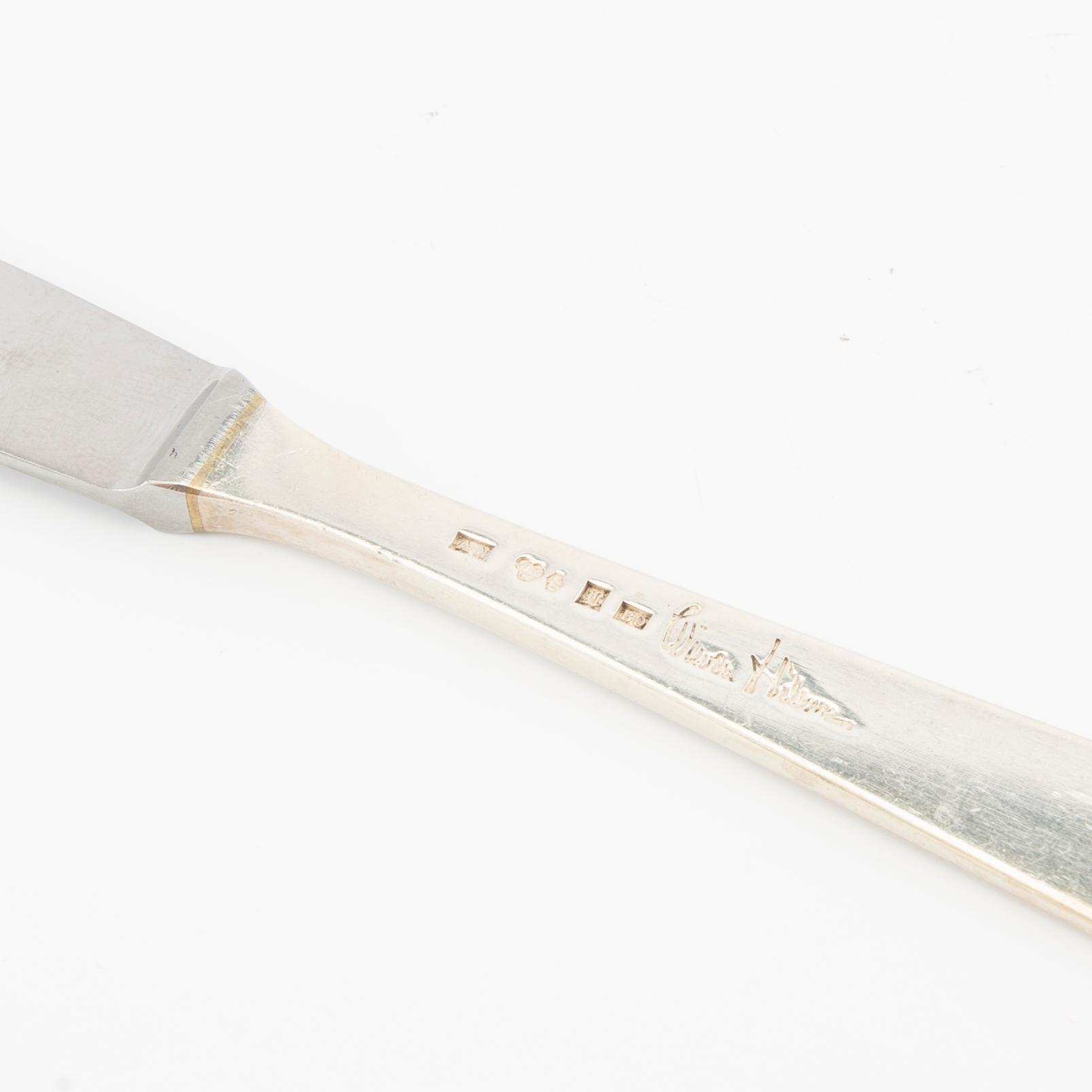 Wiwen Nilsson, children's cutlery 4 dlr silver Lund 1959.