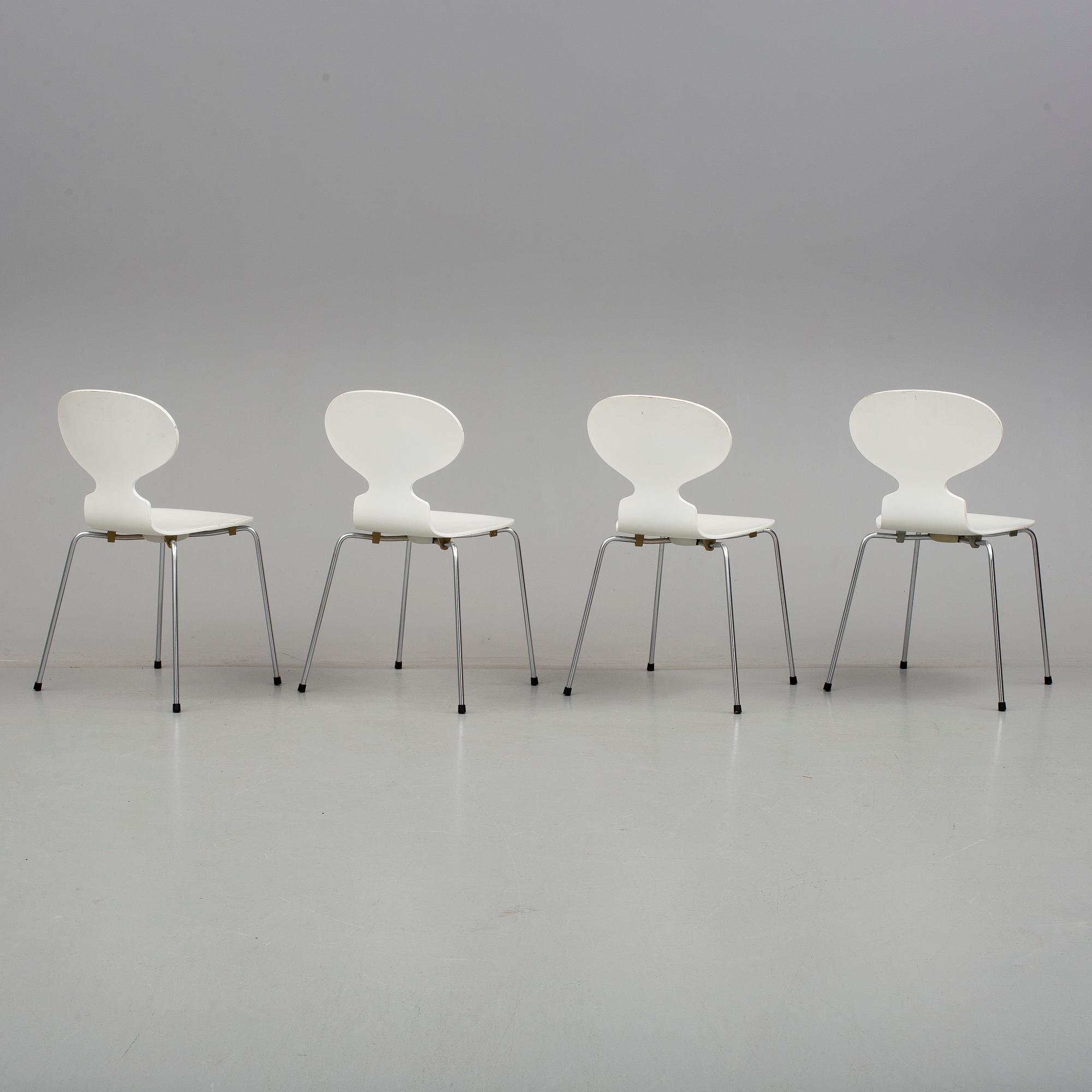 STOLAR, 4 st, "Myran", Arne Jacobsen, Fritz Hansen, 1979-80.