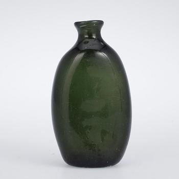 FLASKA, glas, sannolikt Sverige 1800-talets första hälft.