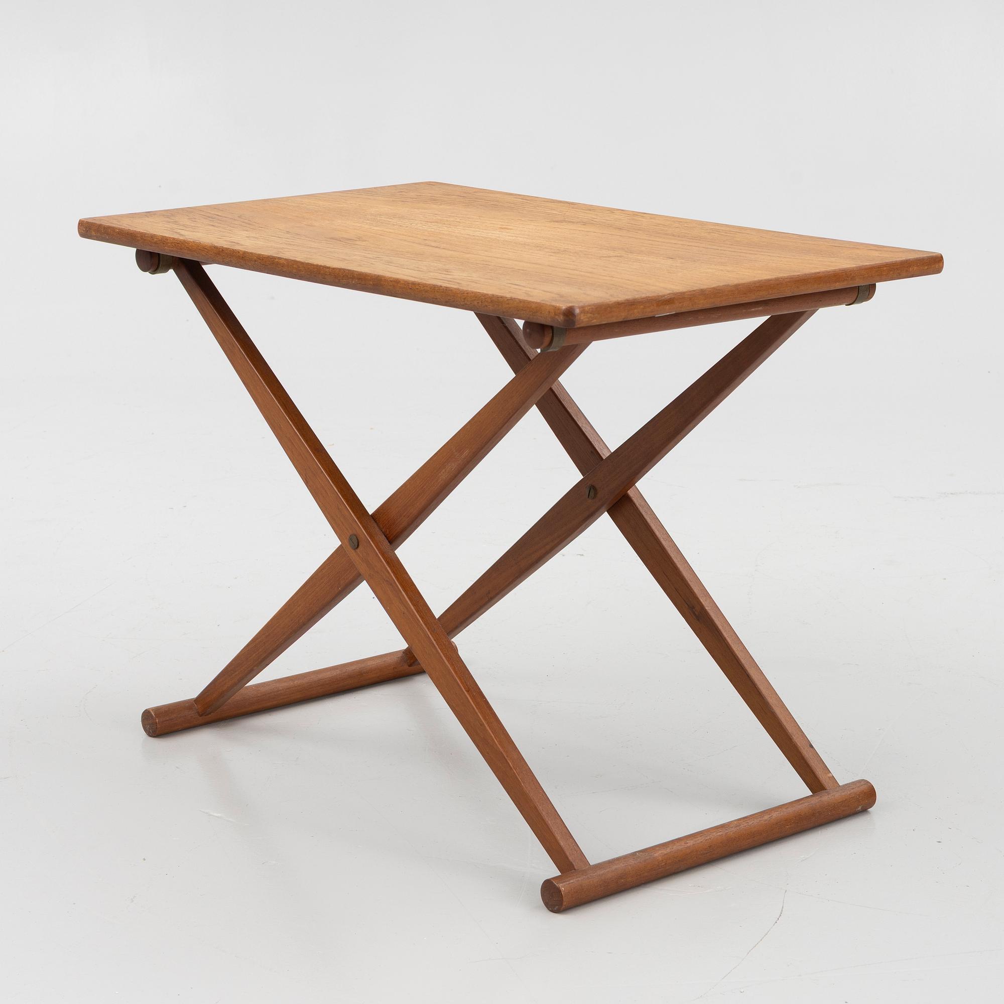 Knud Andersen, a teak fold table, J.A.C. Jensen, Aarhus, Denmark, 1950's/60's.
