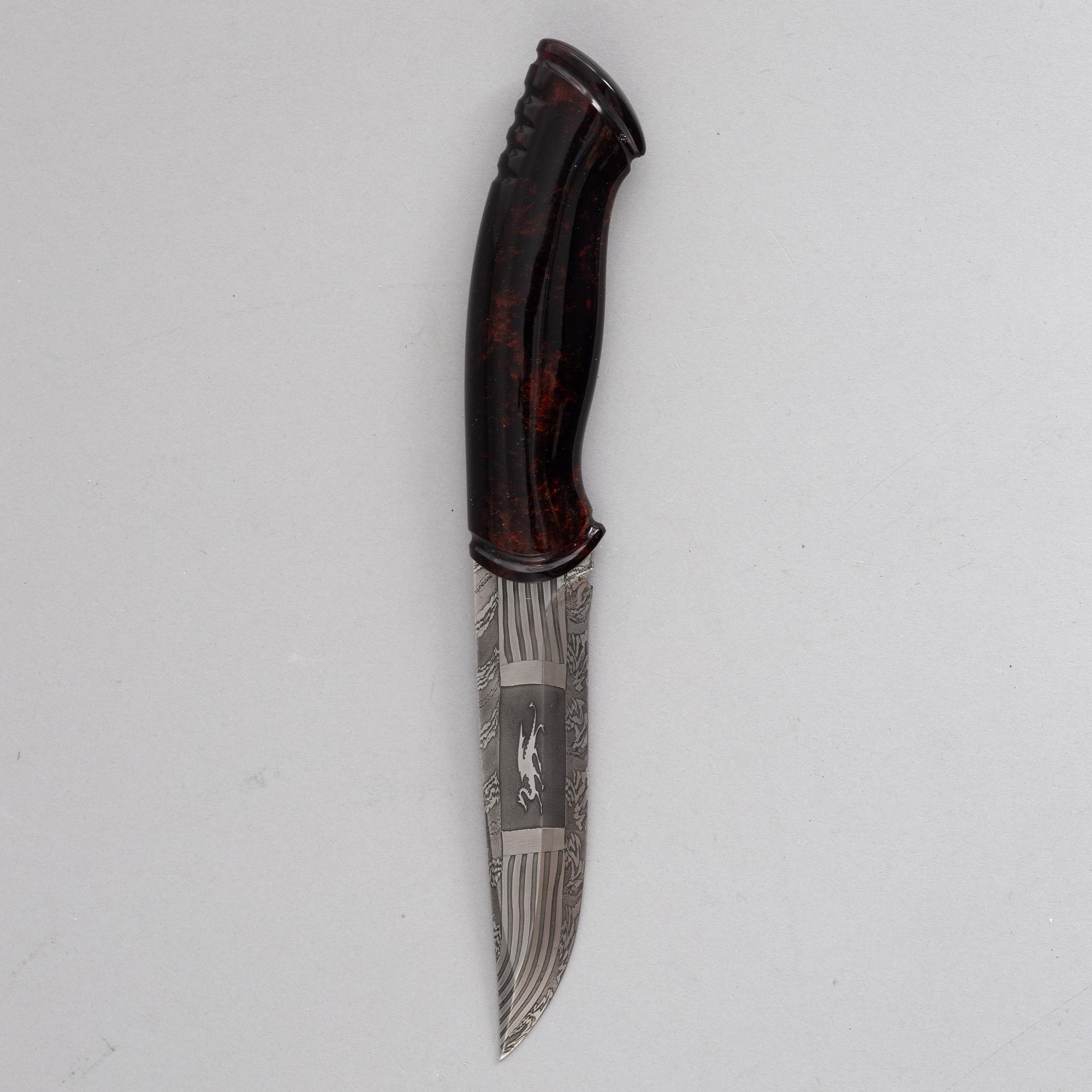 Patrik Nilsson & Mattias Styrefors, knife, "Dragon Knife", signed and dated 2017.