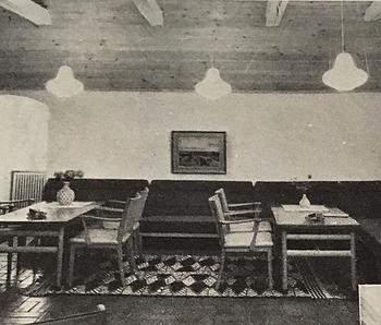 Carl-Axel Acking, a pair of Swedish Modern ceiling lamps, 1940-50's.