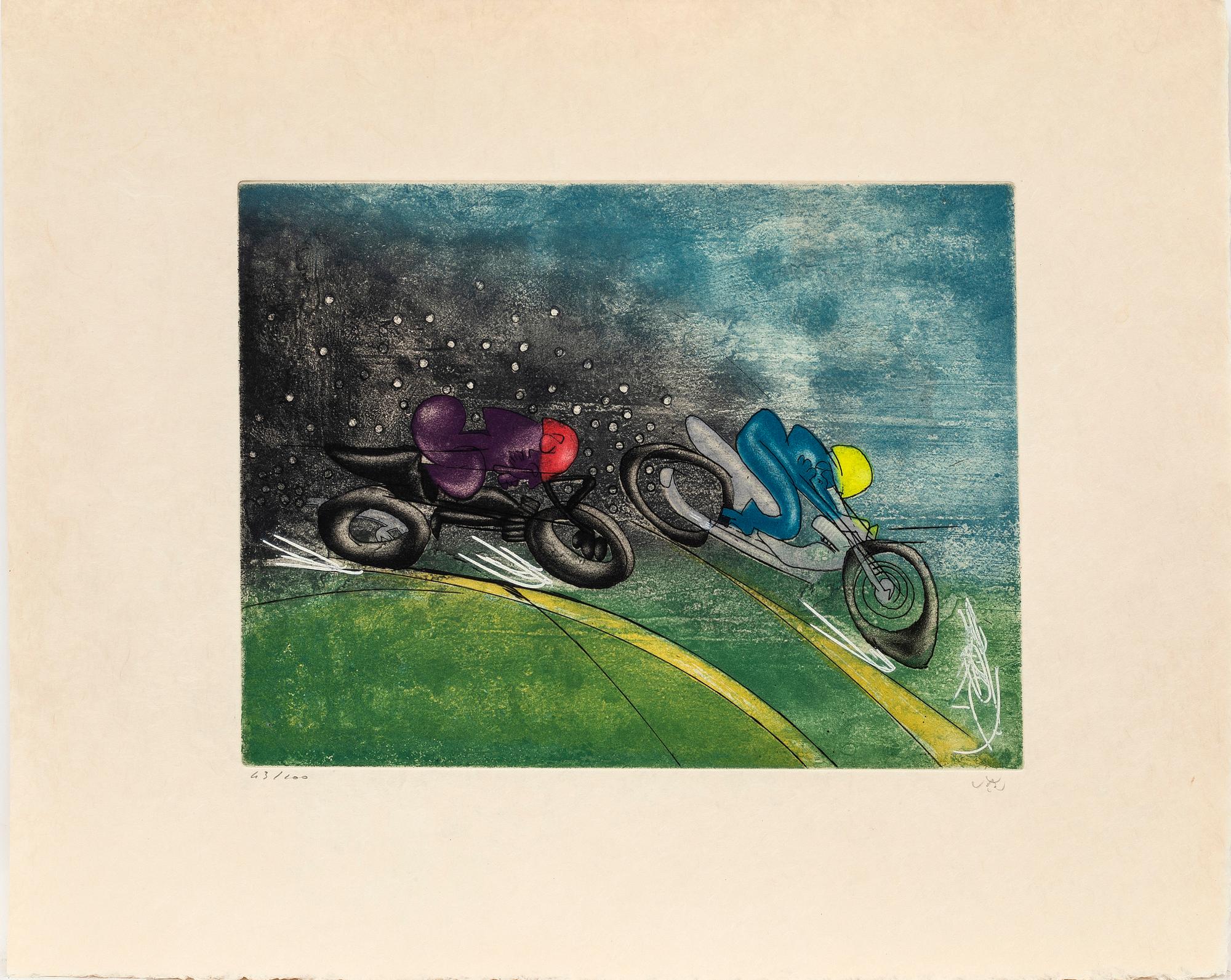 Roberto Matta, 6 sheets, "Les Transesports", 1977.