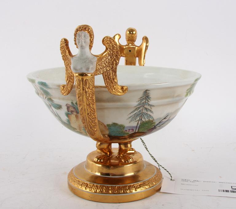 SKÅL, porslin, empirestil, 1900-tal.