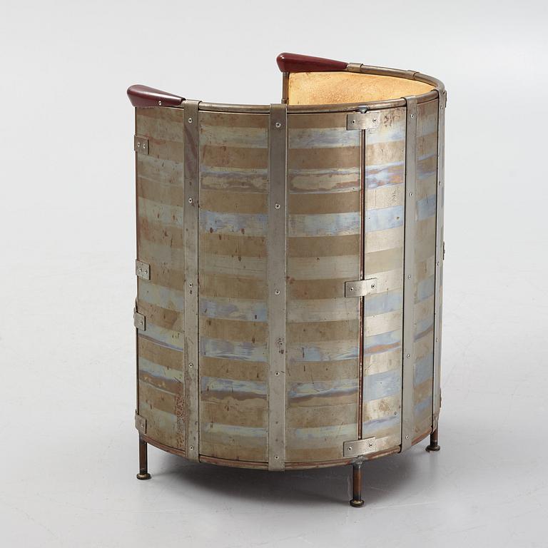 Mats Theselius, an 'Älgskinnsfåtöljen' lounge chair, Källemo, ed. 311/360, Sweden post 1991.