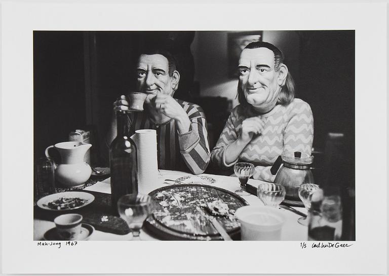 Carl Johan De Geer, photo, signed 1/5.