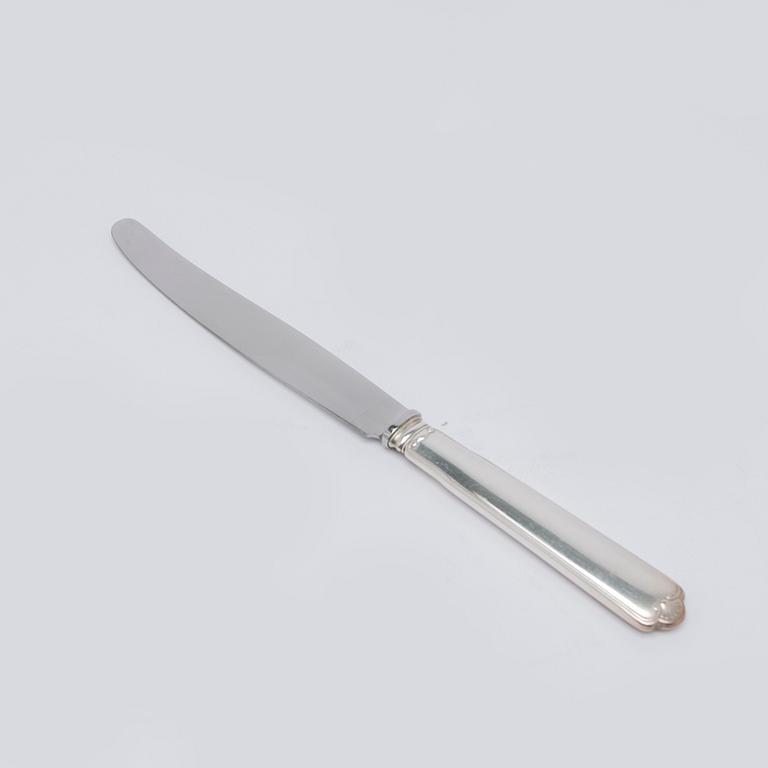 W.A. Bolin, bestickuppsättning, 89 delar, silver, Stockholm 1938, gammal Fransk.