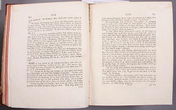 BÖCKER, del 1-2 i 4 vol, "Bergwerks Lexicon" av Sven Rinman, Stockholm 1788-89.