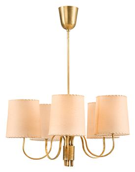 247. Paavo Tynell, A FIVE-LIGHT CEILING LAMP. Design Paavo Tynell.