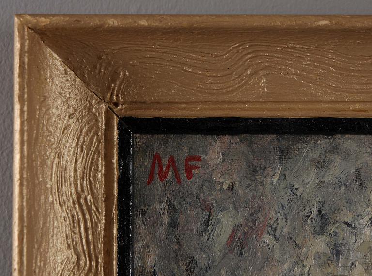 MOLLIE FAUSTMAN, olja på duk, sign M F.
