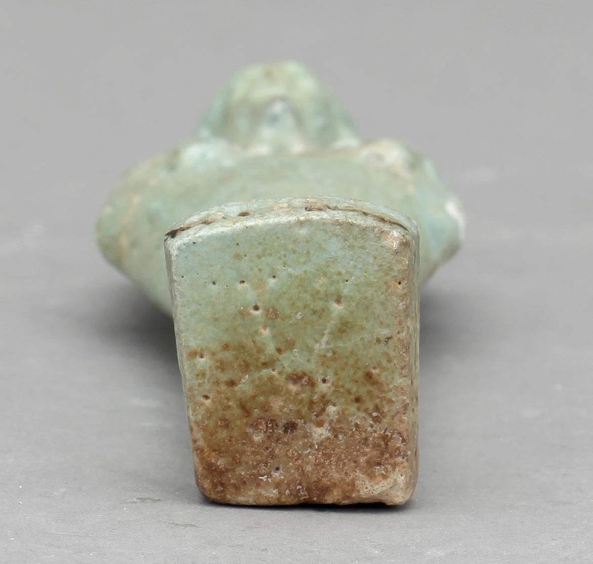 USHABTI, fajans, Egypten, sentid 664-331 f Kr.