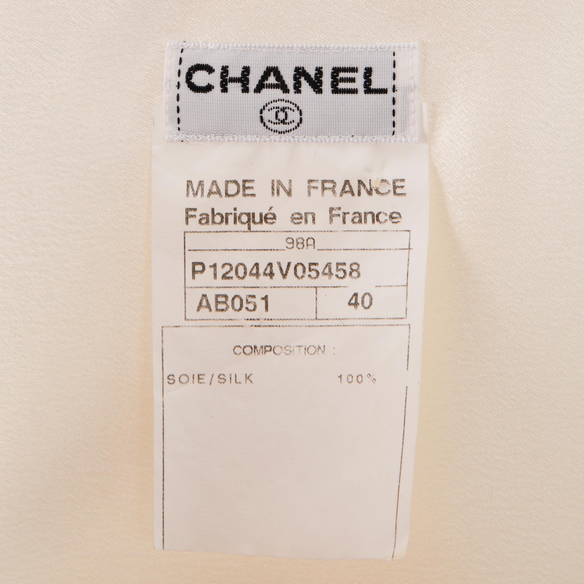CHANEL, Three Vintage Silk Blouses.