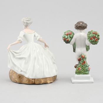 FIGURINER, 2 st, porslin, Rosenthal, 1900-tal.