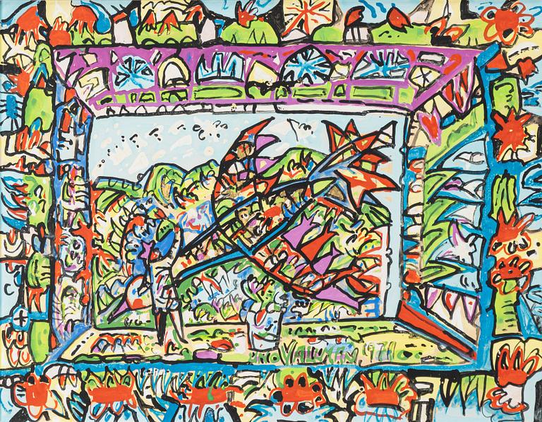 Uno Vallman, "By the window.".