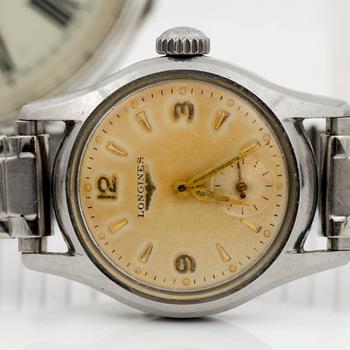 ARMBANDSUR, FICKUR & CIGARETTMUNSTYCKE, bla silver, bla Longines.