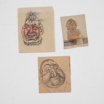 Eduard Wiiralt, three sketches.