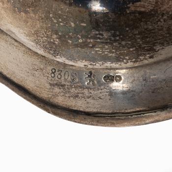 A Pair of Norwegian silver candlesticks, mark of Norsk Filigransfabrikk, Oslo, early 20th century.