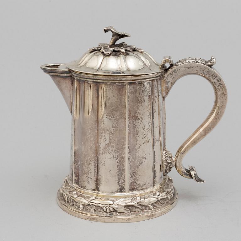 KANNA med lock, silver, Indien 1900-tal. Louis XVI-stil.