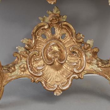 A Swedish Rococo 18th century console table by Adam Flodin, master 1758.