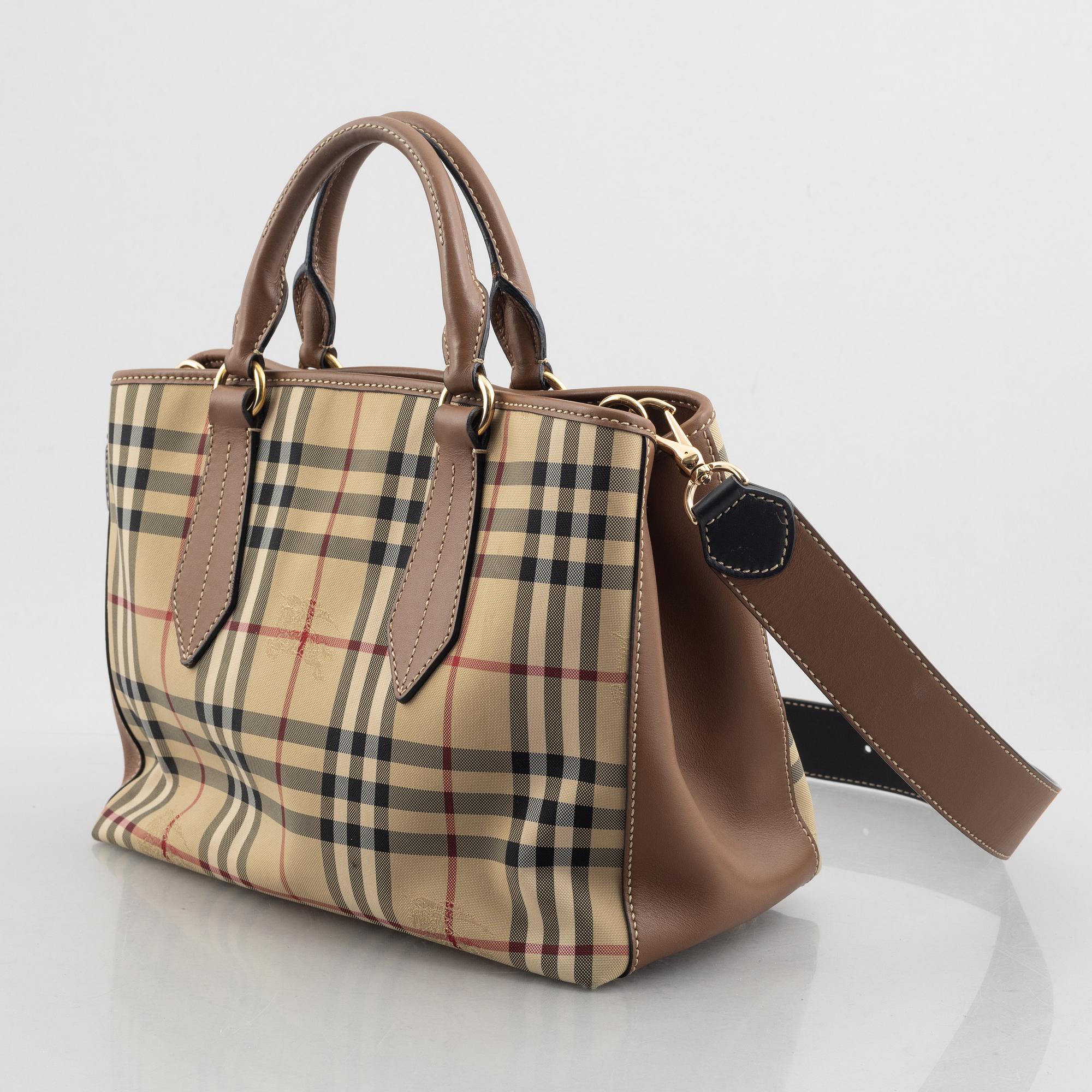 Burberry, a handbag.