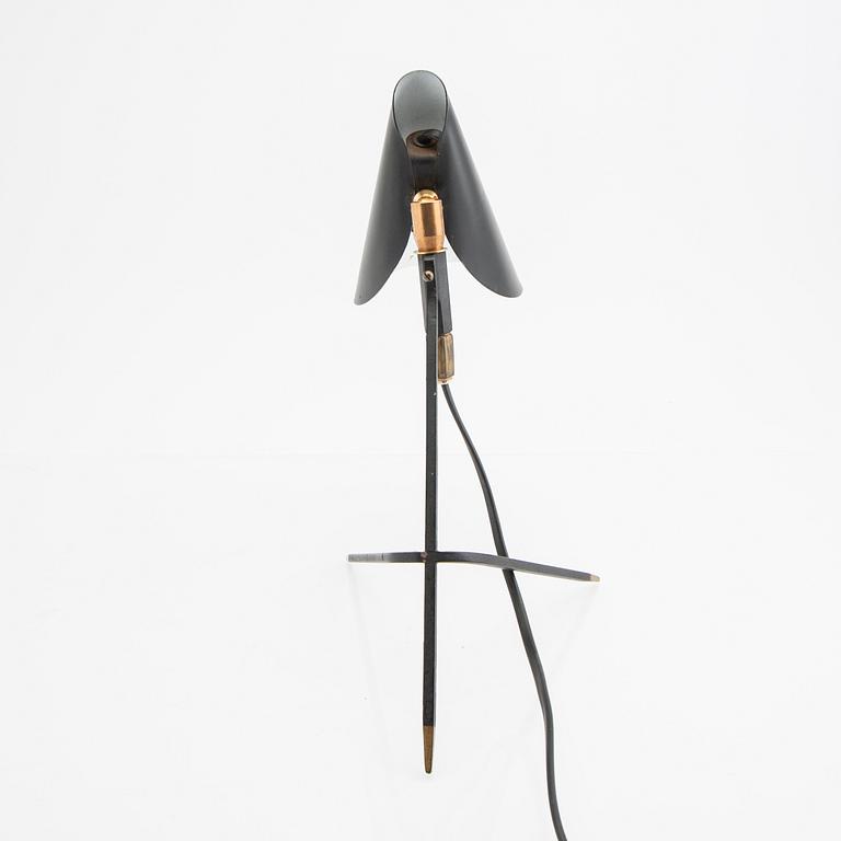 A 1950/60s laquered metal table lamp.