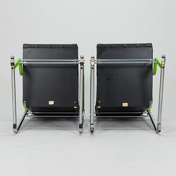 Yrjö Kukkapuro, a pair of 1980's 'Experiment' armchairs for Avarte.