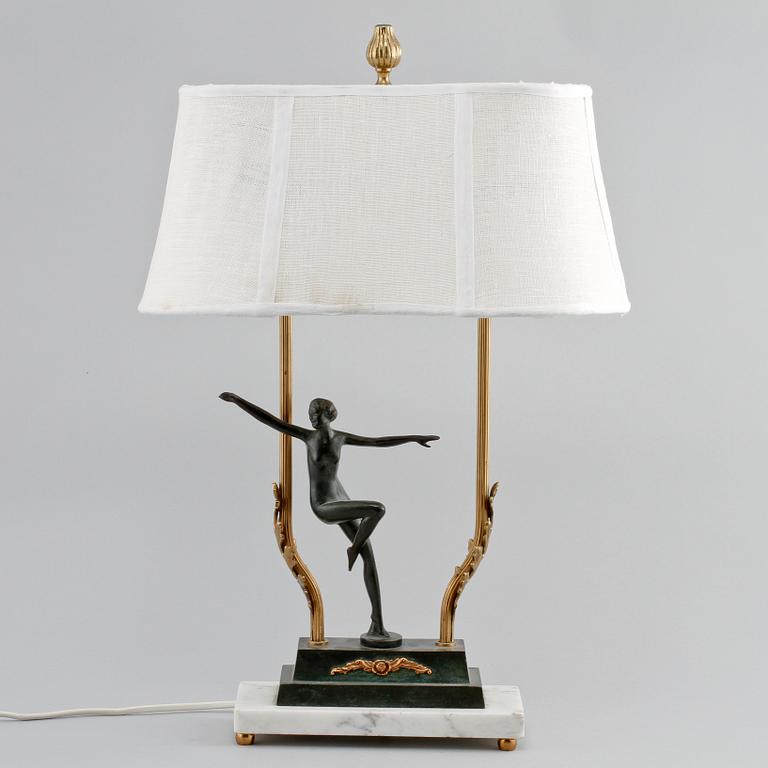 BORDSLAMPA, Josef Lorenzl, art deco, 1930-tal.