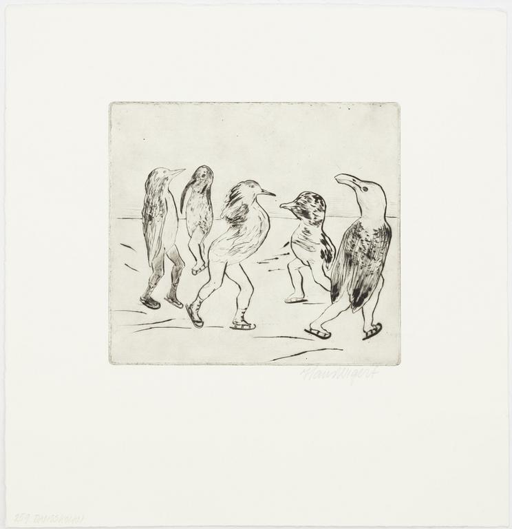 Hans Wigert, Etsning, "Dansskolan".