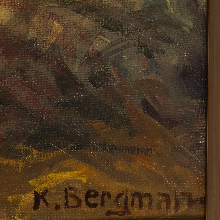 Karl Bergman, oil on canvas, signed.