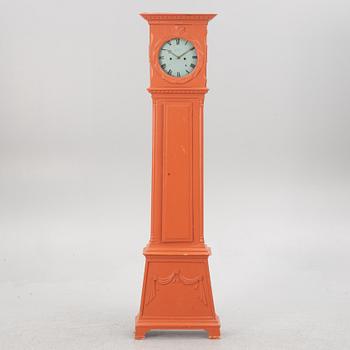 A Gustavian long case clock, 18th/19th Century.