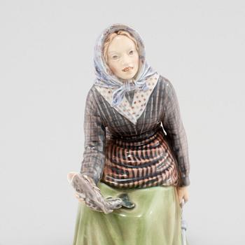 FIGURIN, porslin, Dahl Jensen, Danmark, 1900-tal.