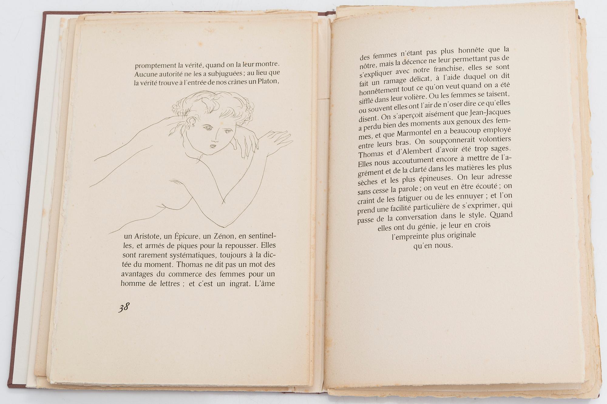 Denis Diderot & Max Papart, Kirja, "Sur Les Femmes".