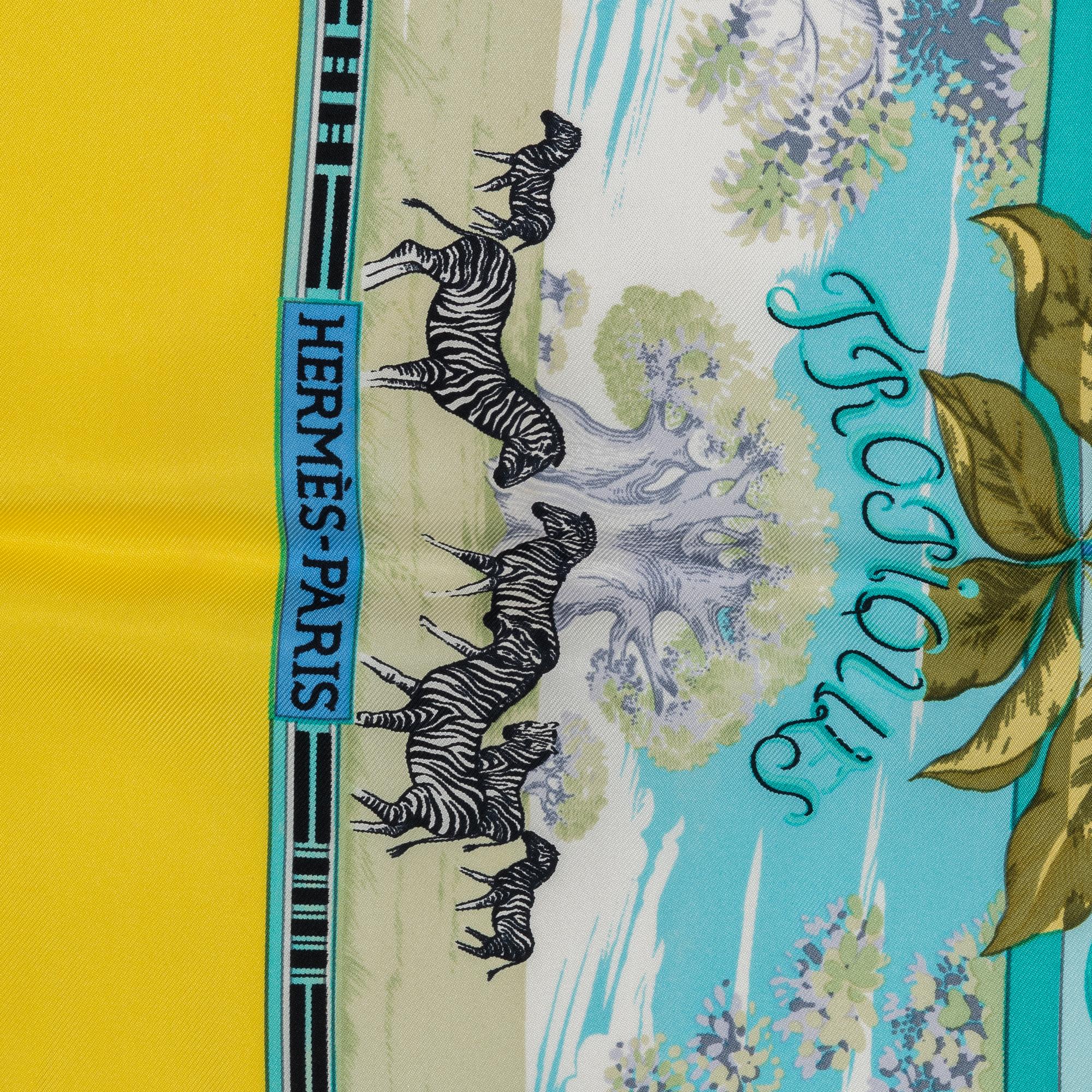 Hermès, scarf, "Tropiques".