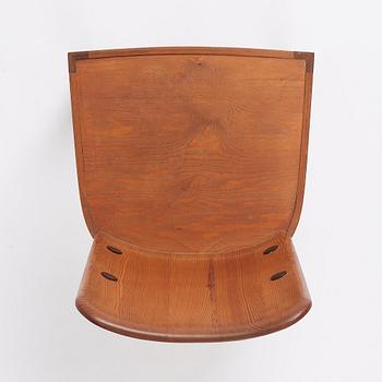 Axel Einar Hjorth, a stained pine 'Lovö' chair, Nordiska Kompaniet, Sweden 1930s.