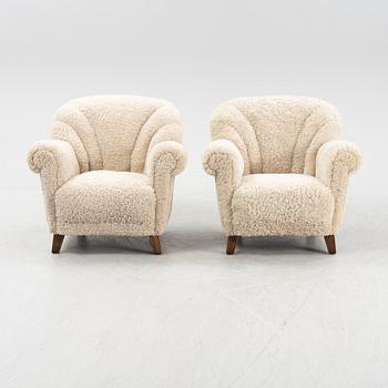 Fåtöljer, ett par, 1930/40-tal.