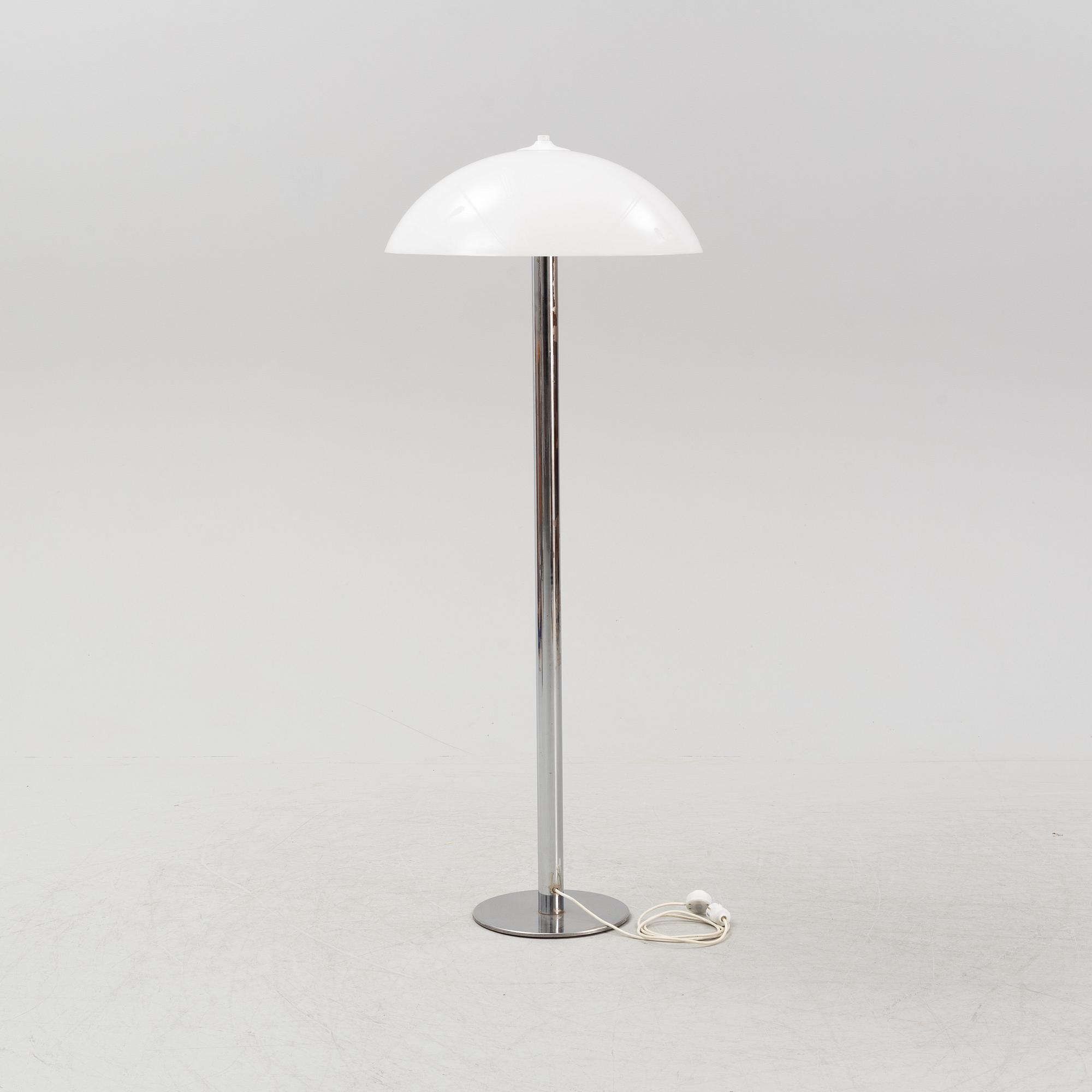 A metal and flastic floor lamp, possibly Italy, second half of the 20th century.