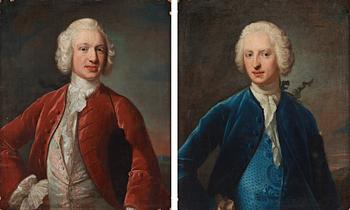 Johan Henrik Scheffel, Porträtt. ett par, föreställande bröderna Christer Gustaf Fleming (1727-1748) samt Axel Fleming (1728-1825).