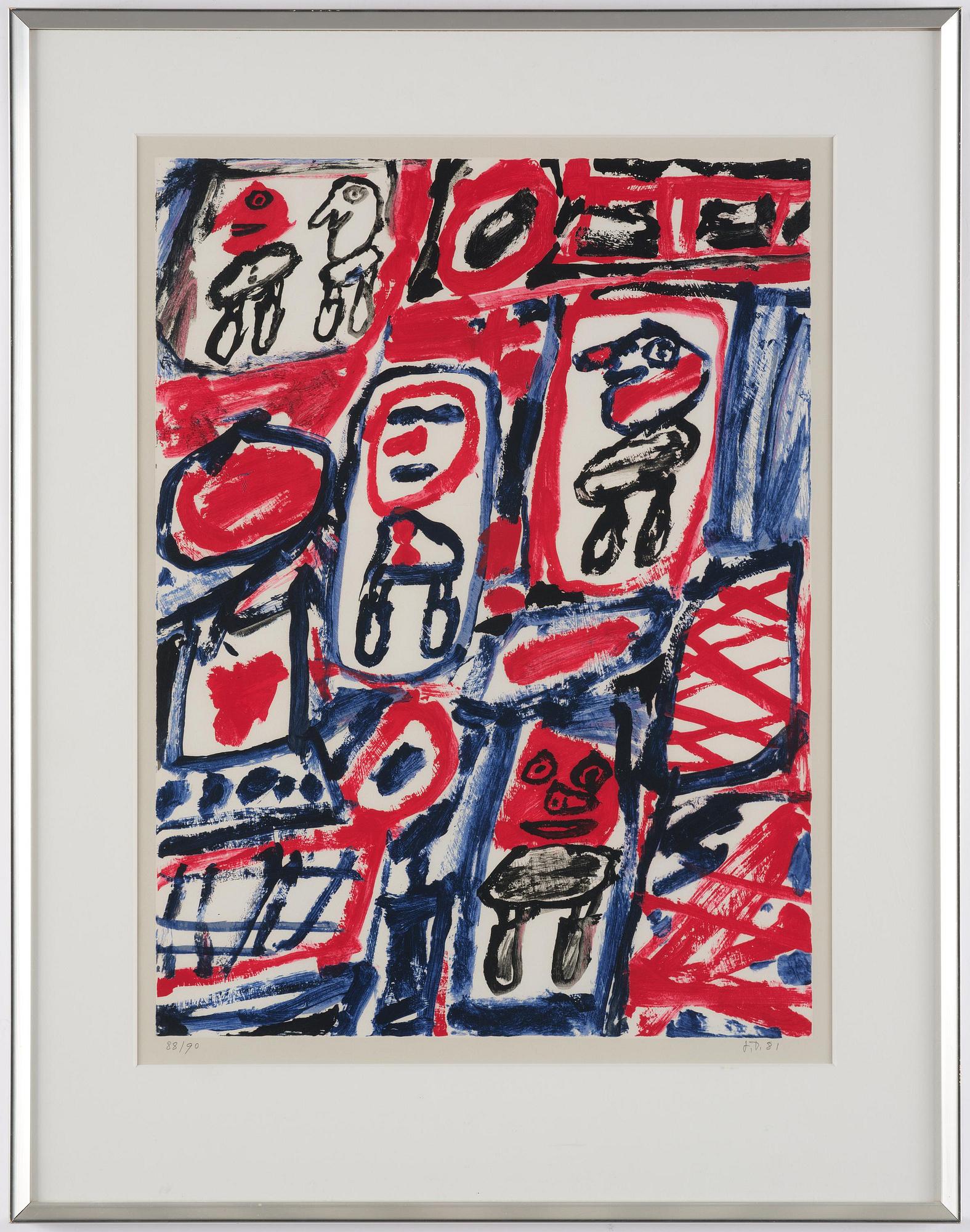 Jean Dubuffet, "Site avec cinc personnages".