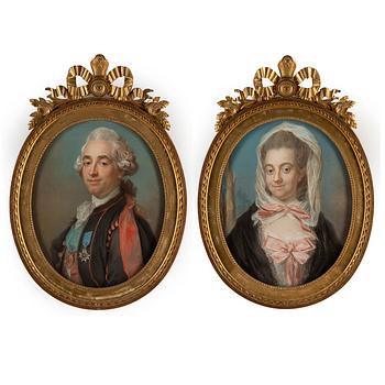 483. Gustaf Lundberg, "Carl Johan Gyllenborg" (1741-1811) & his wife "Margaretha af Sandeberg" (1757-1831).