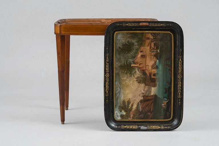 A EMPIRE TRAY TABLE.