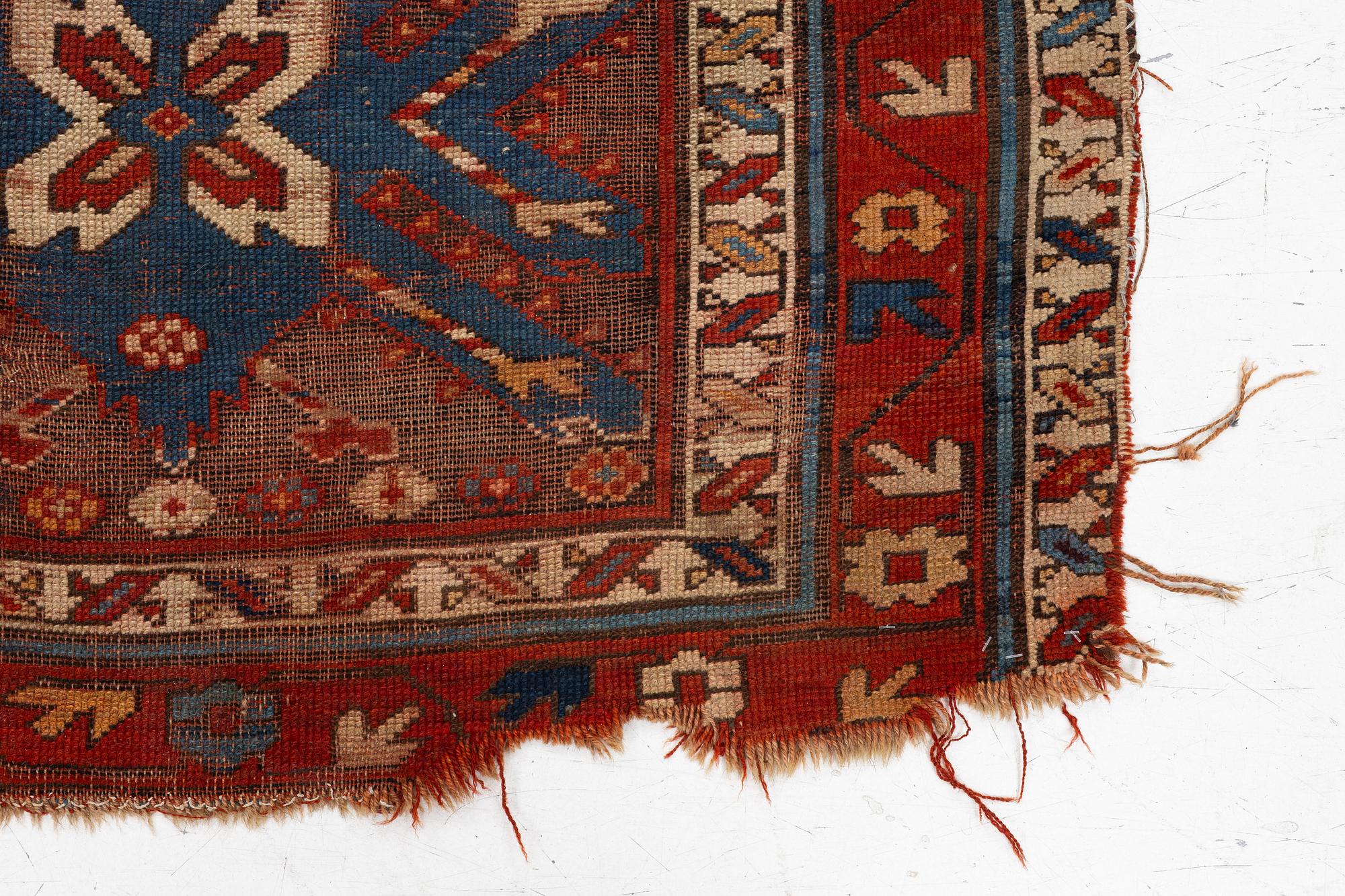 Matta, Kazak, antik, 1800-talets andra hälft. ca 205 x 105 cm.