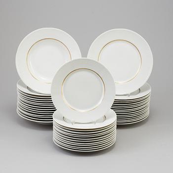 LOUISE ADELBORG, matservis, 55 delar, porslin, "Swedish Grace/Nationalservisen", Rörstrand och Lidköping 1930-1950-tal.