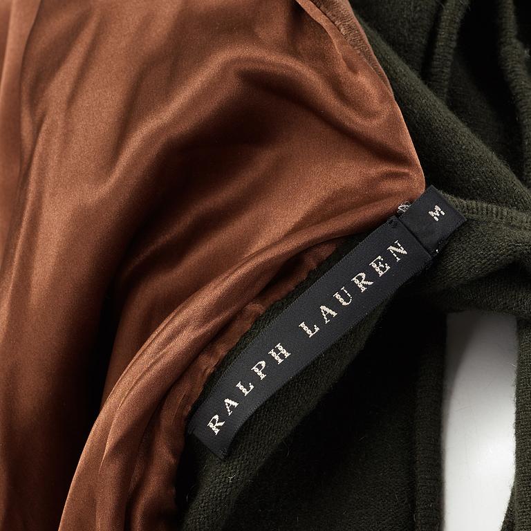 A cashmere vest and top by Ralph Lauren.