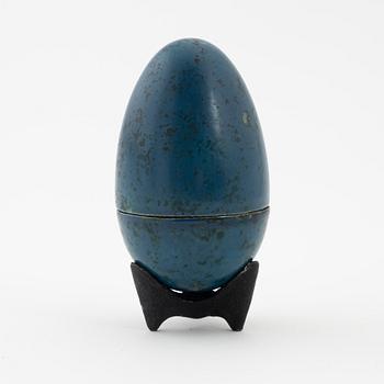 Hans Hedberg, a faience sculpture of an egg, Biot, France.