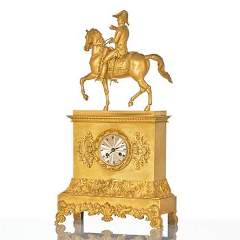 A sculptural ormolu mantel clock after b. E. Fogelberg, Paris, mid 19th century.