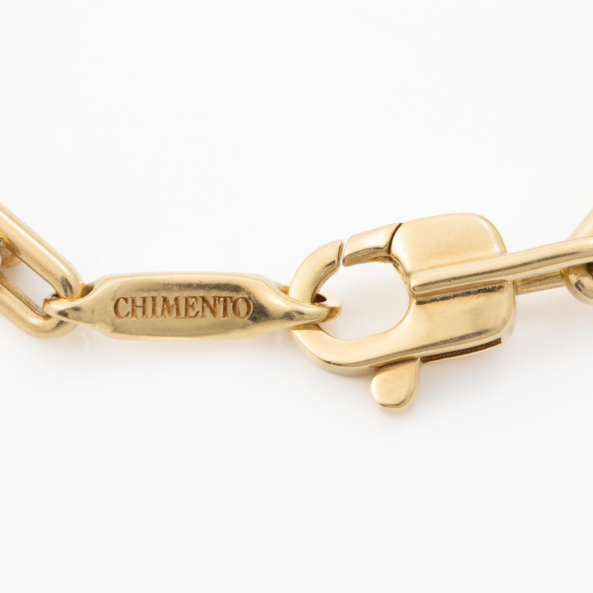 Chimento, bracelet, 18K gold with a brilliant-cut diamond.