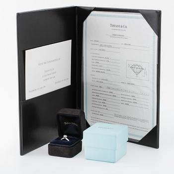 TIFFANY & CO. a 0.42 cts brilliant cut diamond ring.