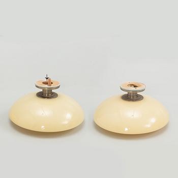 Harald Notini, a pair of ceiling lamps, model "10755", Arvid Böhlmarks Lampfabrik, 1930s.