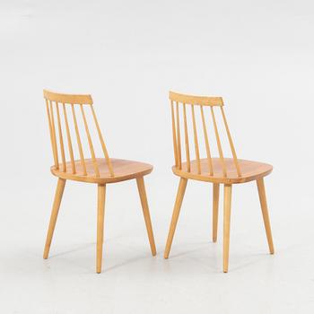 Yngve Ekström, Chairs, 4 pcs, "Pinnockio", Stolab, 1950s/60s.